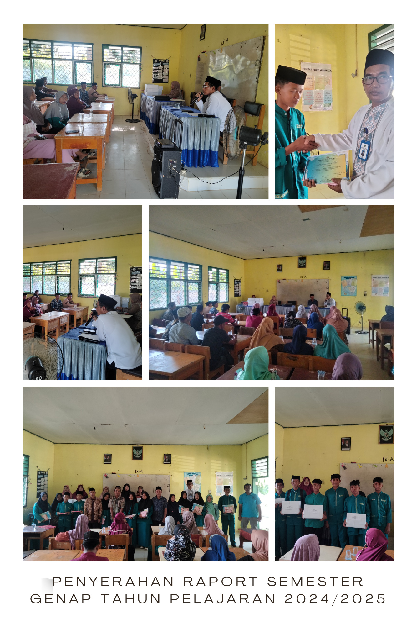 MTsN 4 Muaro Jambi Kembangkan Metode Penyerahan Raport Langsung ke Wali Murid