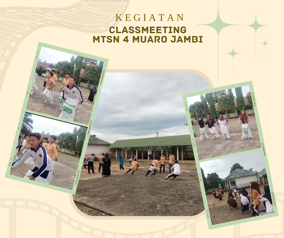 Euforia Peserta Didik MTsN 4 Muaro Jambi dalam Classmeeting Antusias dan Penuh Semangat